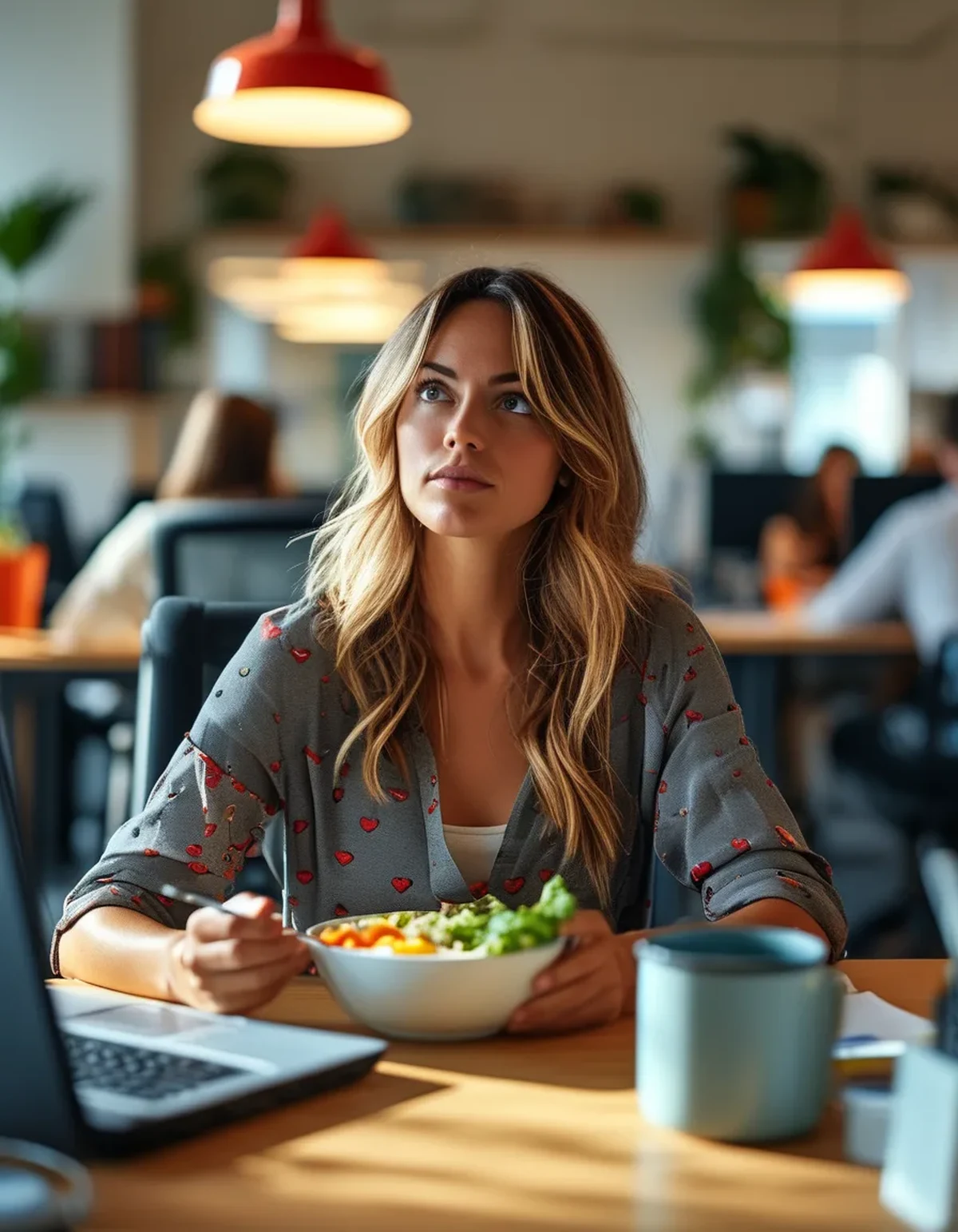 Why Eating Lunch at Your Desk Makes You Feel Hungry Again an Hour Later